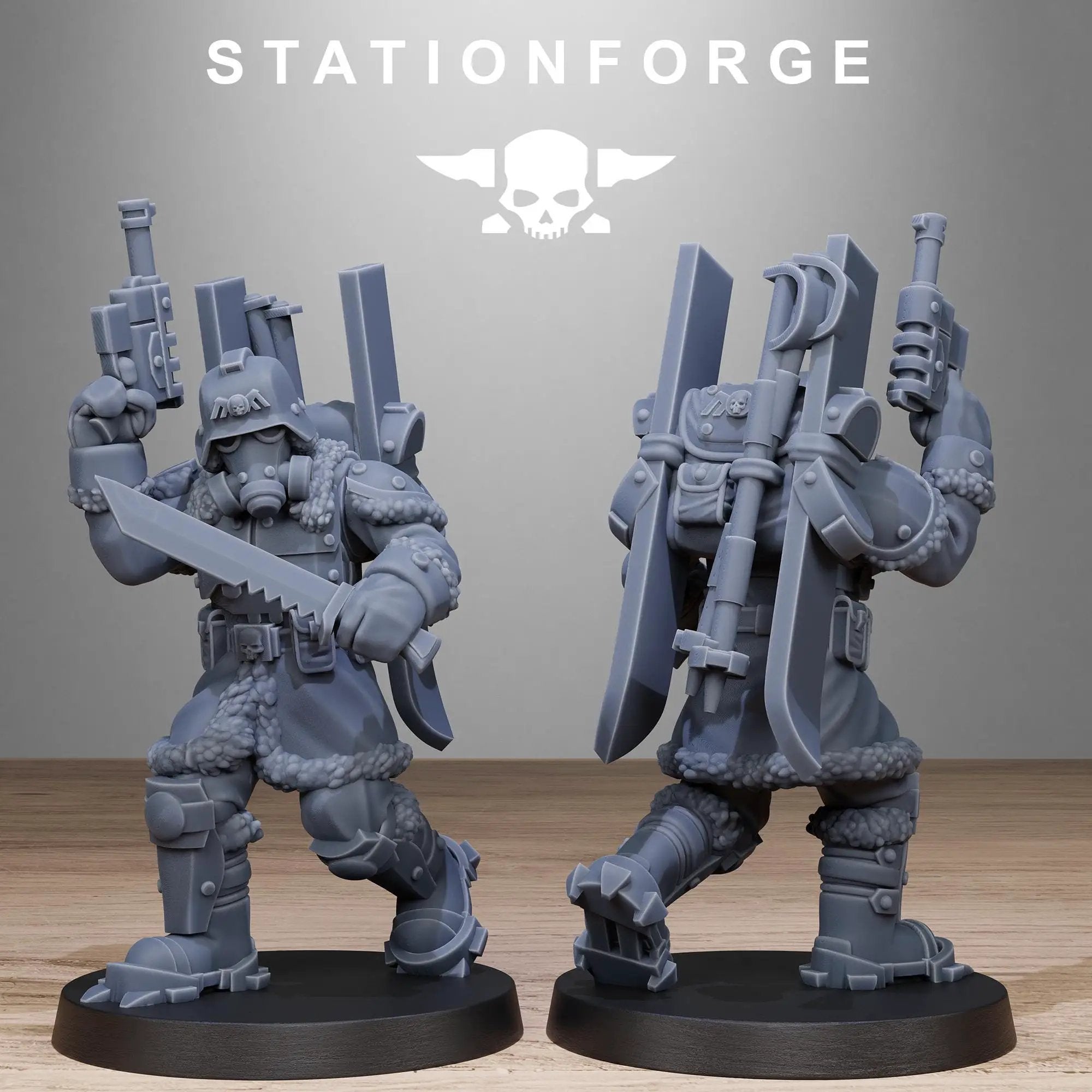 3D Printed GrimGuard Frostwatch Patrol by StationForge Miniatures by Last Hope Miniatures