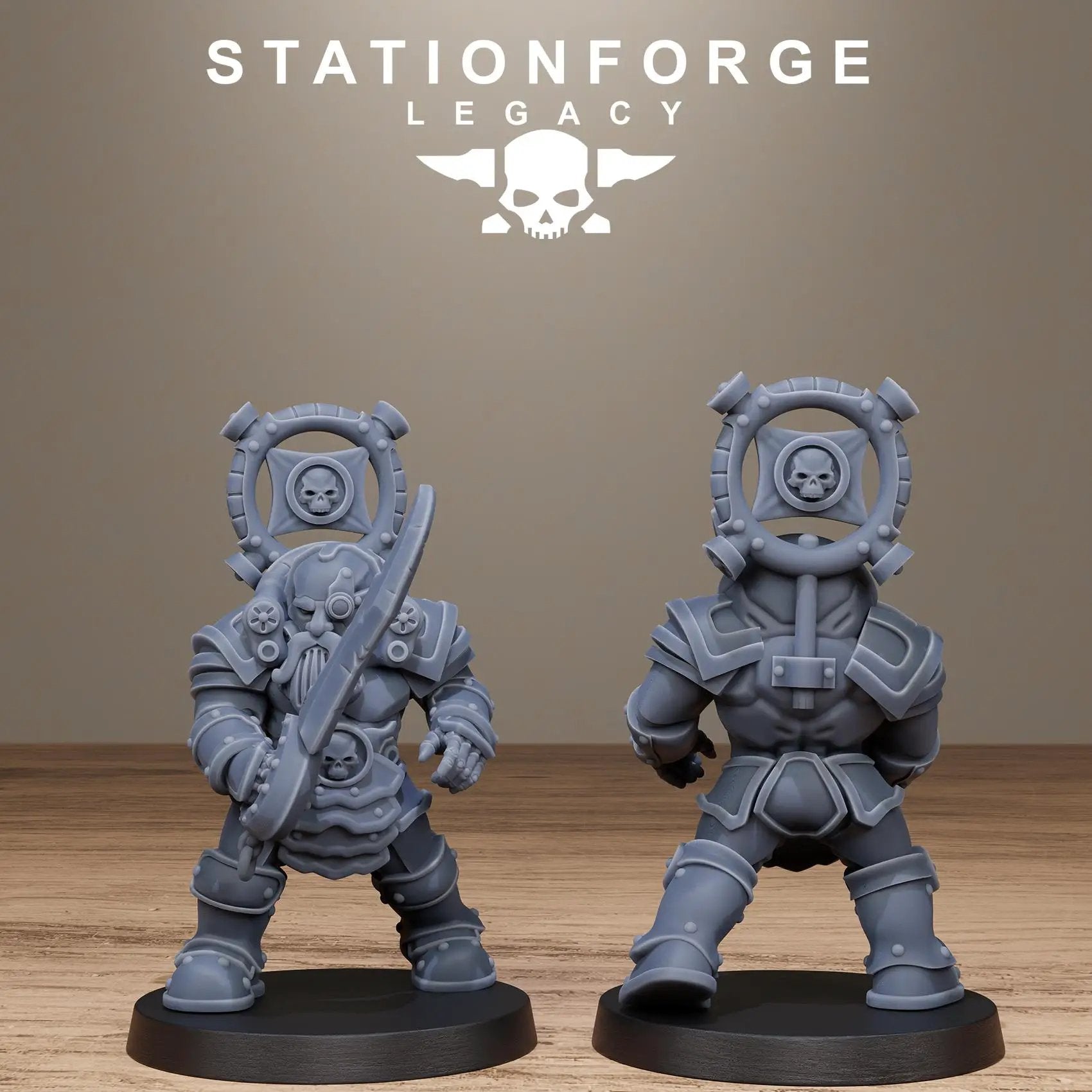 3D Printed Ironvale Infantry by StationForge Miniatures by Last Hope Miniatures