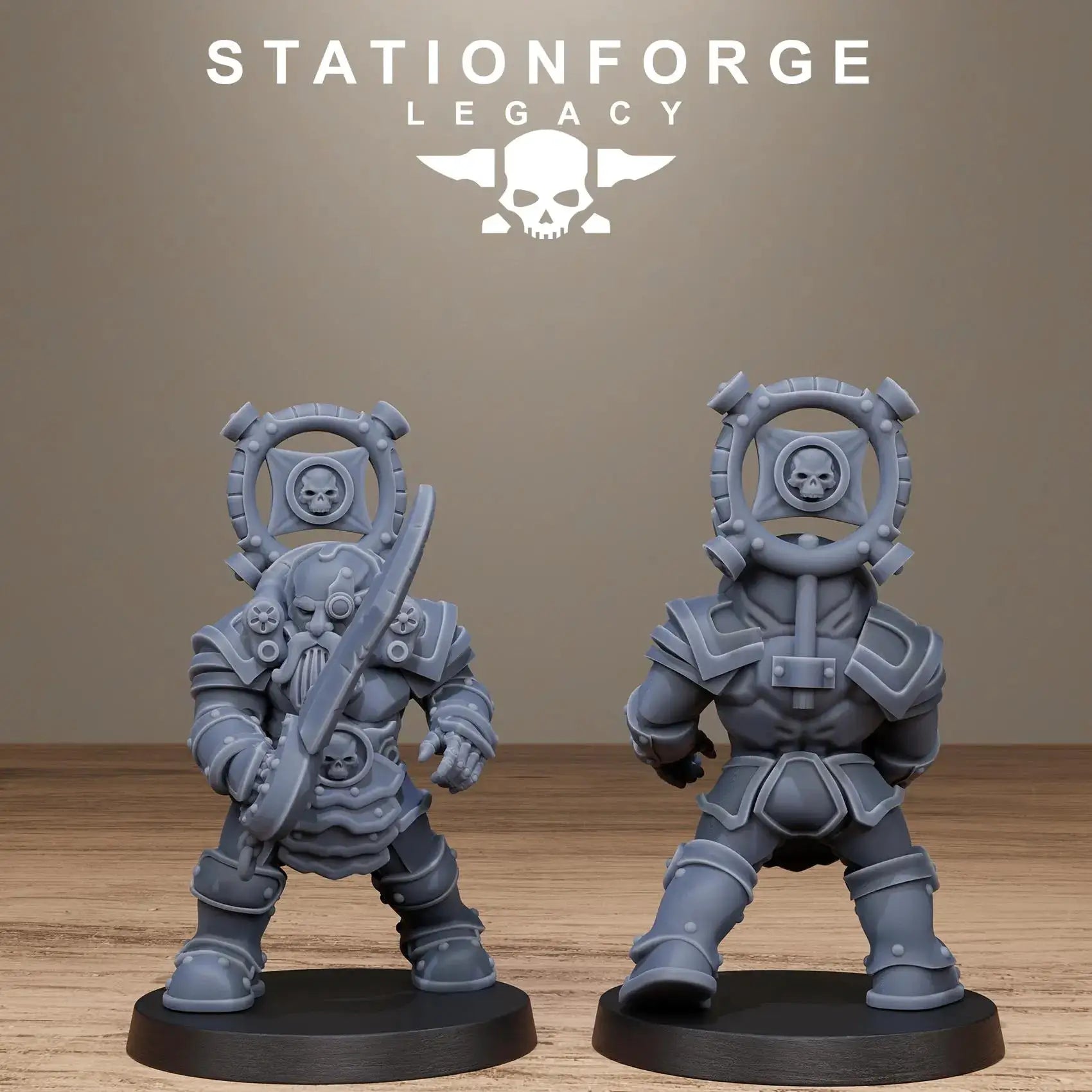 3D Printed Ironvale Dwarf Infantry by Stationforge Legacy Miniatures by Last Hope Miniatures