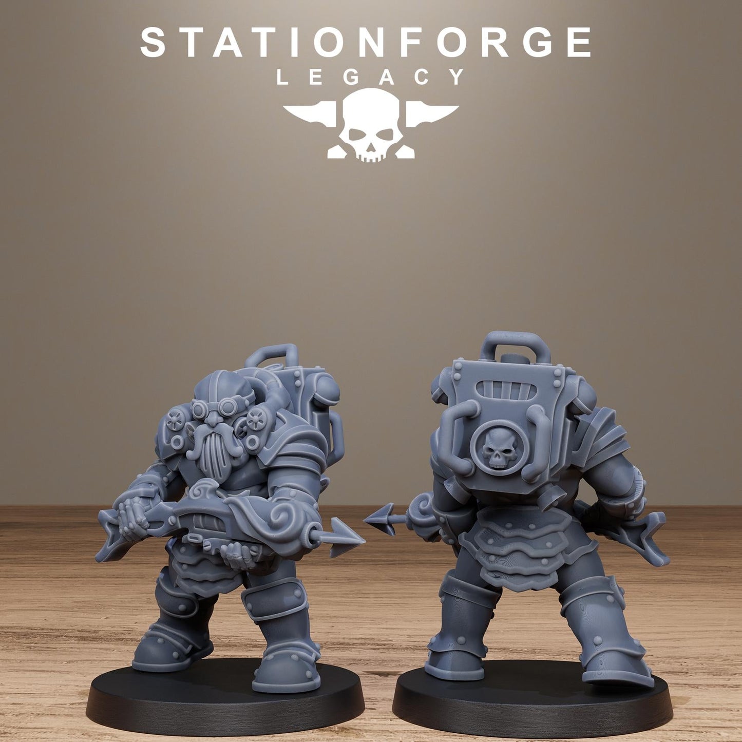 3D Printed Ironvale Infantry by StationForge Miniatures
