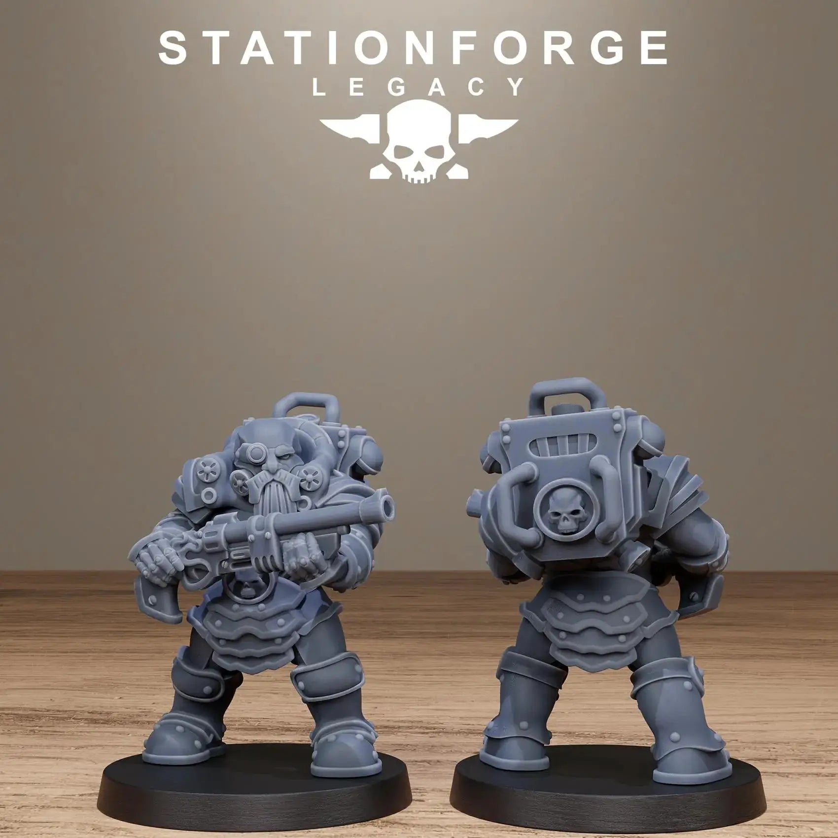 3D Printed Ironvale Dwarf Infantry by Stationforge Legacy Miniatures by Last Hope Miniatures