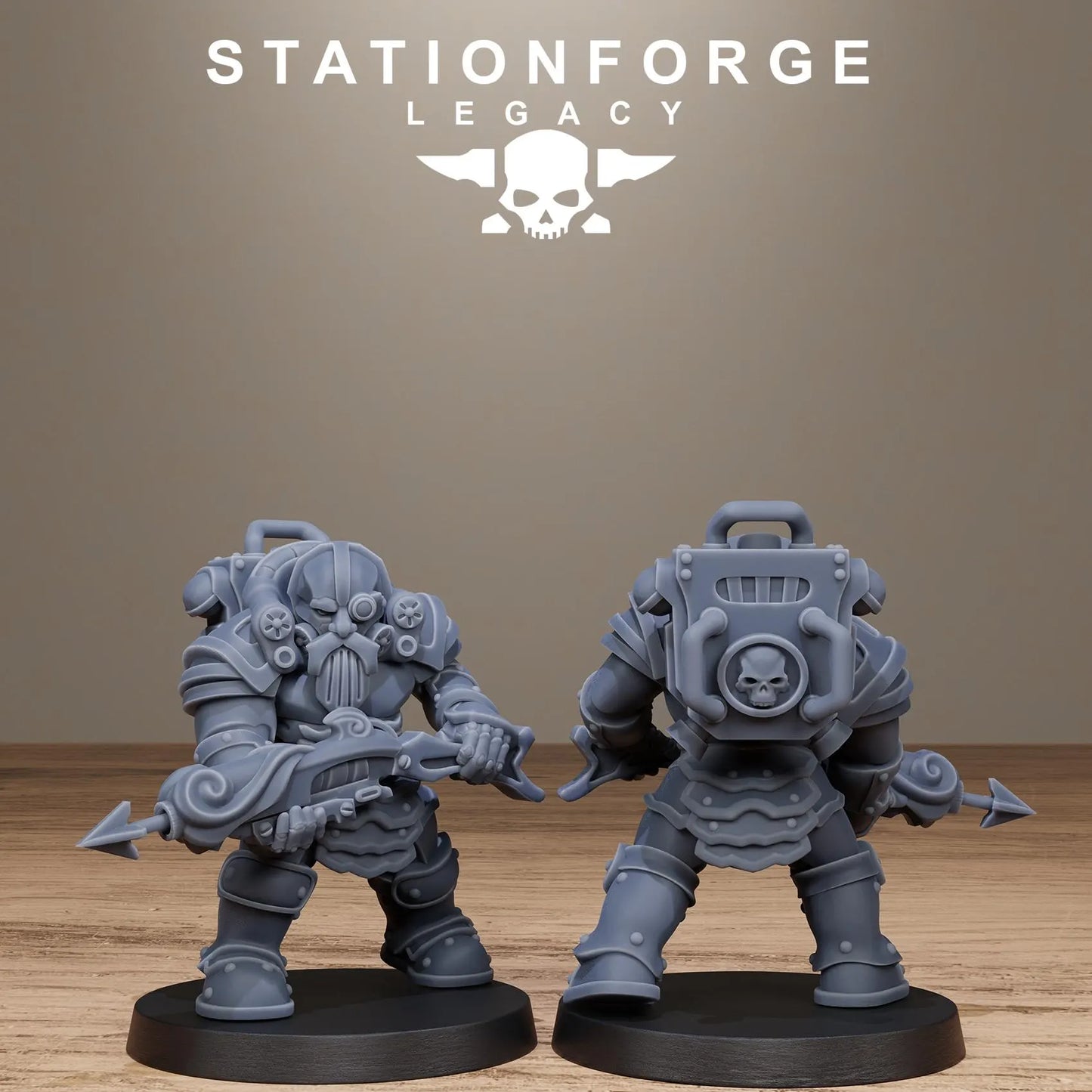 3D Printed Ironvale Dwarf Infantry by Stationforge Legacy Miniatures