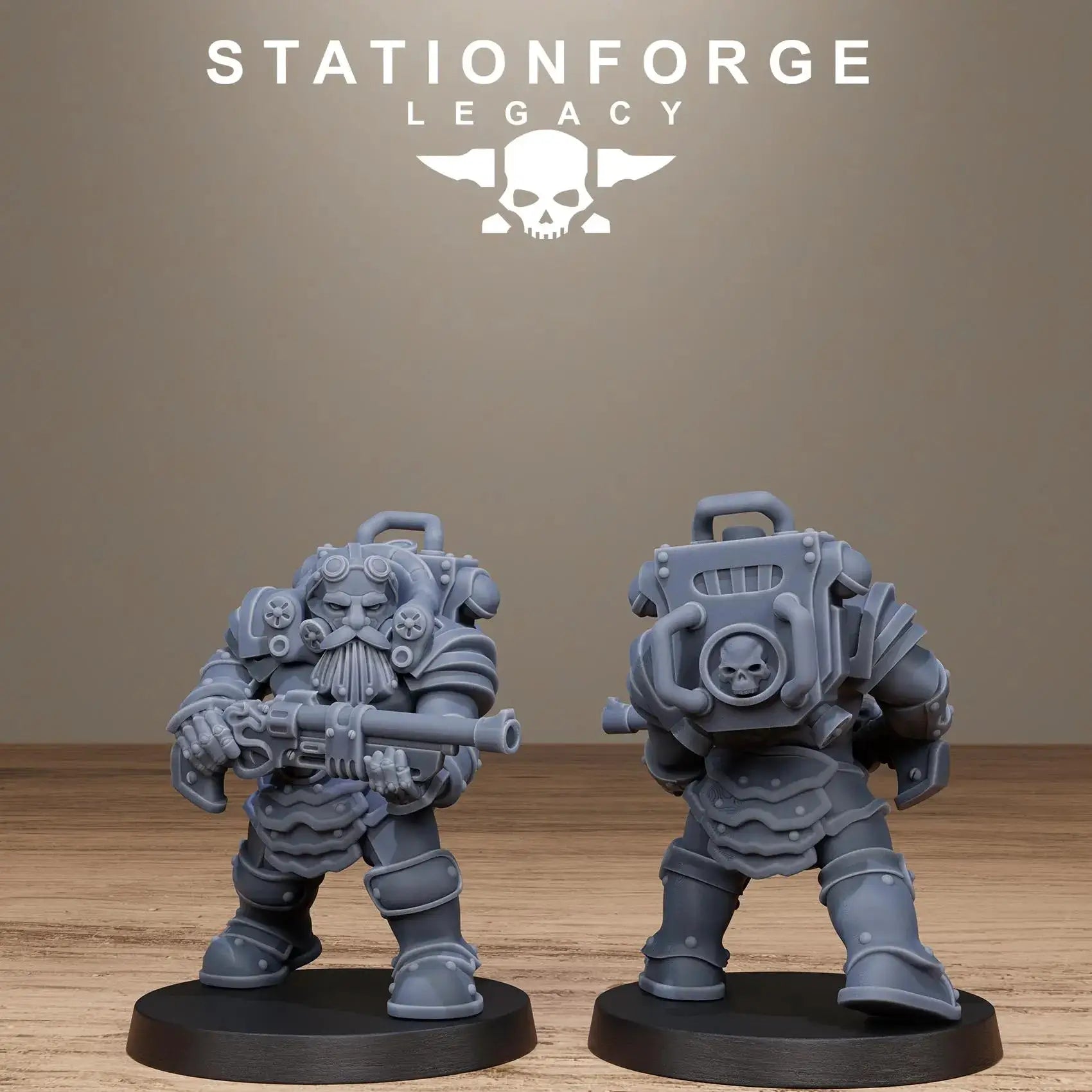 3D Printed Ironvale Dwarf Infantry by Stationforge Legacy Miniatures by Last Hope Miniatures