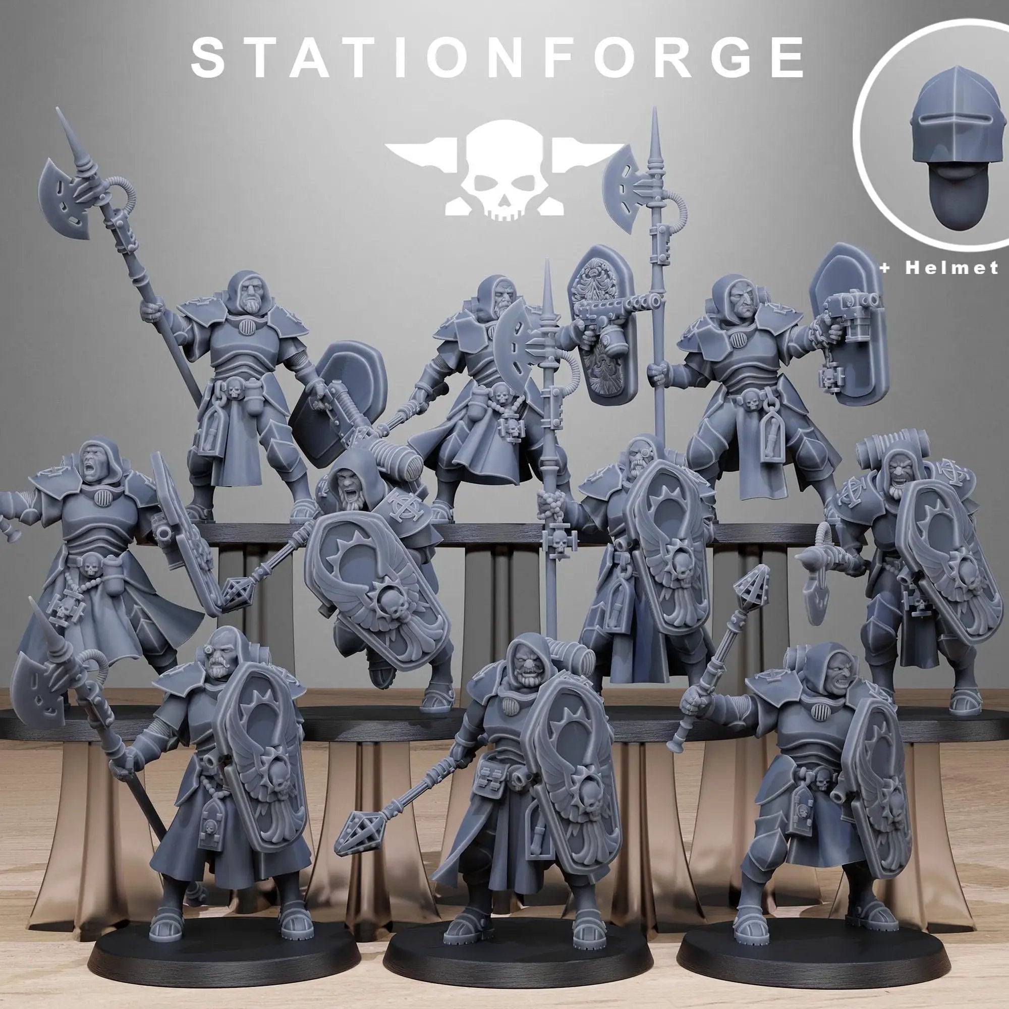 3D Printed Vodalites Purifiers by StationForge Miniatures by Last Hope Miniatures