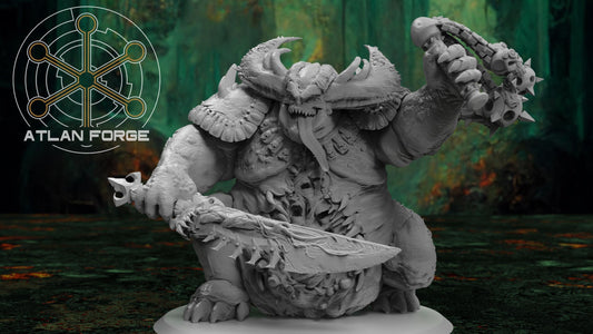 3d Printed Archdemon of Plague by Atlan Forge Miniatures