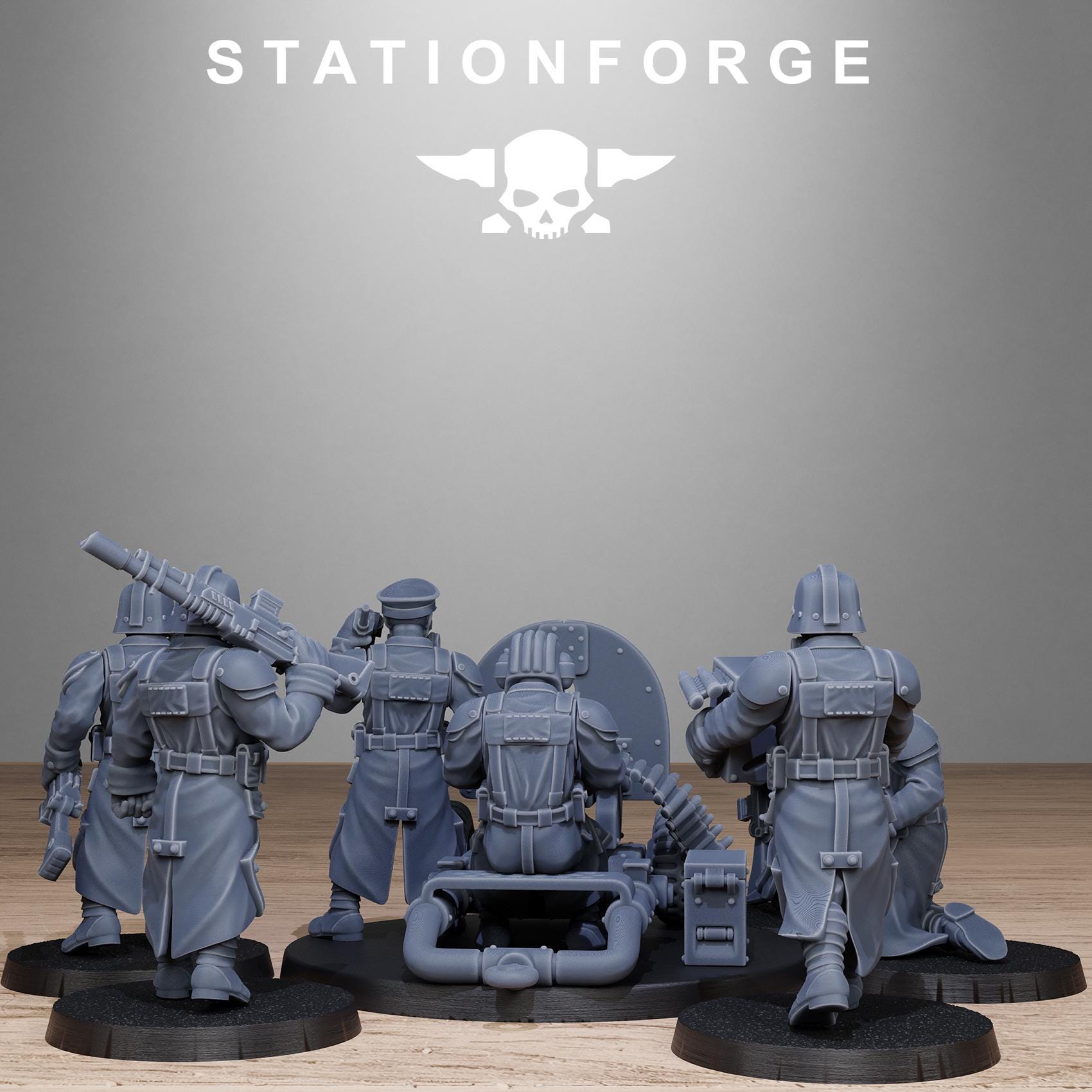 3D Printed GrimGuard Battle Weapons by StationForge Miniatures