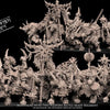 3D printed Minotaurs with two weapons from Avatars of War, detailed fantasy miniatures by Last Hope Miniatures.