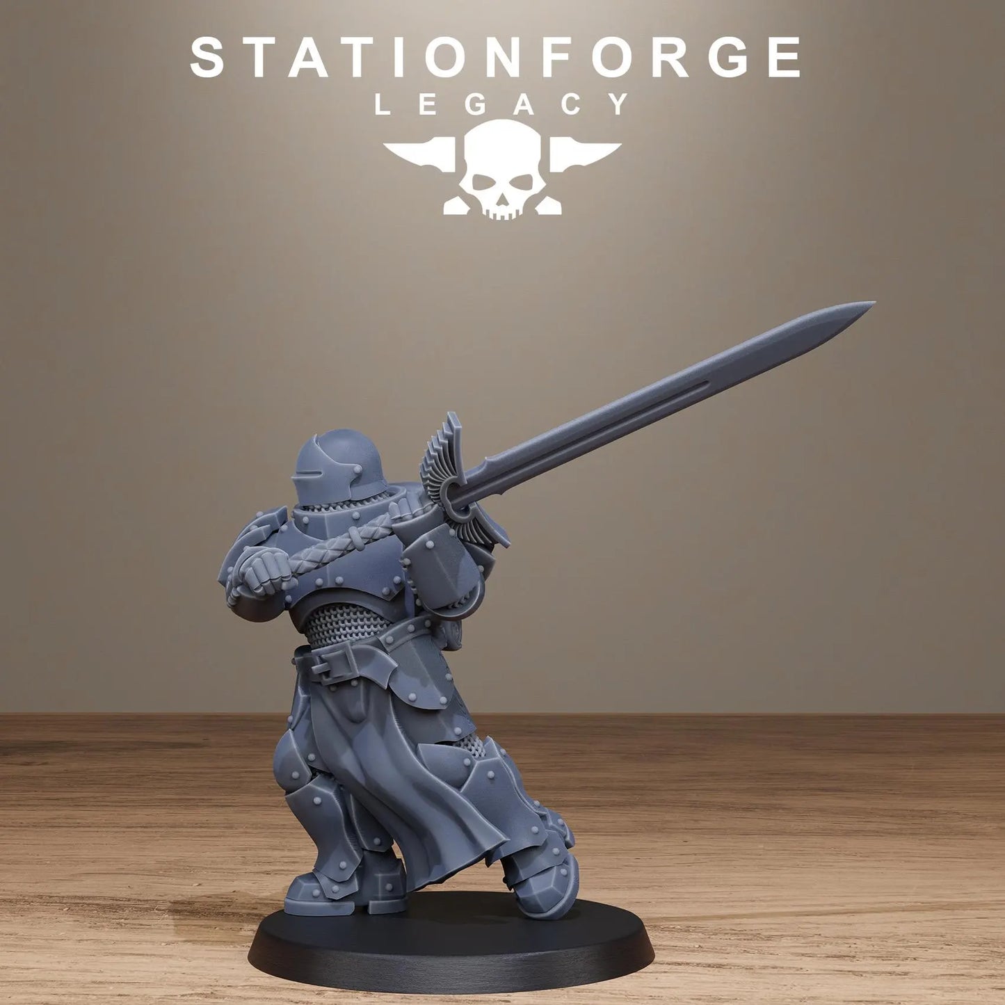 3D Printed Solaris Greatswordsmen by Stationforge Miniatures