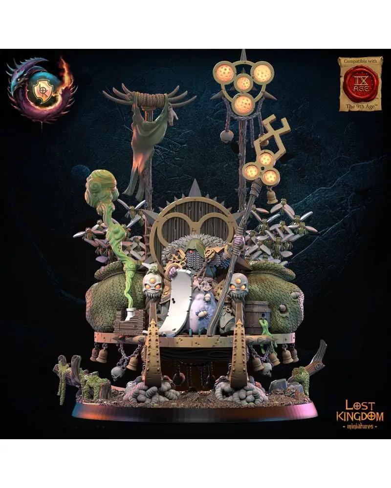 3D printed Klous the Gift Bringer miniature by Lost Kingdom Miniatures, detailed figure with festive features, from Last Hope Miniatures.