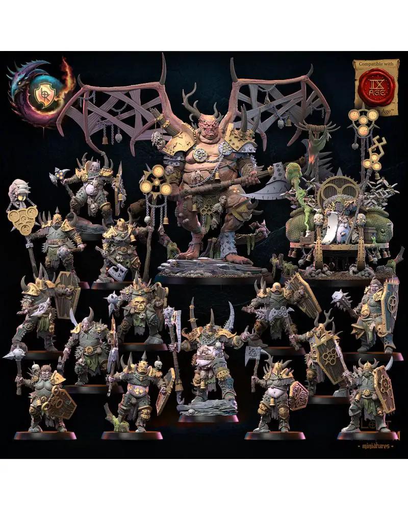 3D printed Klous the Gift Bringer figure by Lost Kingdom Miniatures, showcasing detailed miniature with festive design.