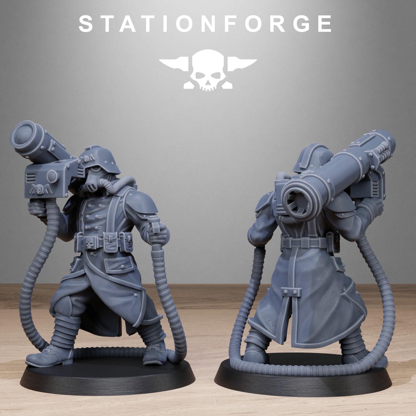 3D Printed GrimGuard Rocketeers by StationForge Miniatures