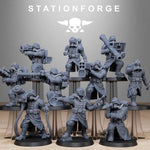 3D Printed GrimGuard Rocketeers by StationForge Miniatures by Last Hope Miniatures