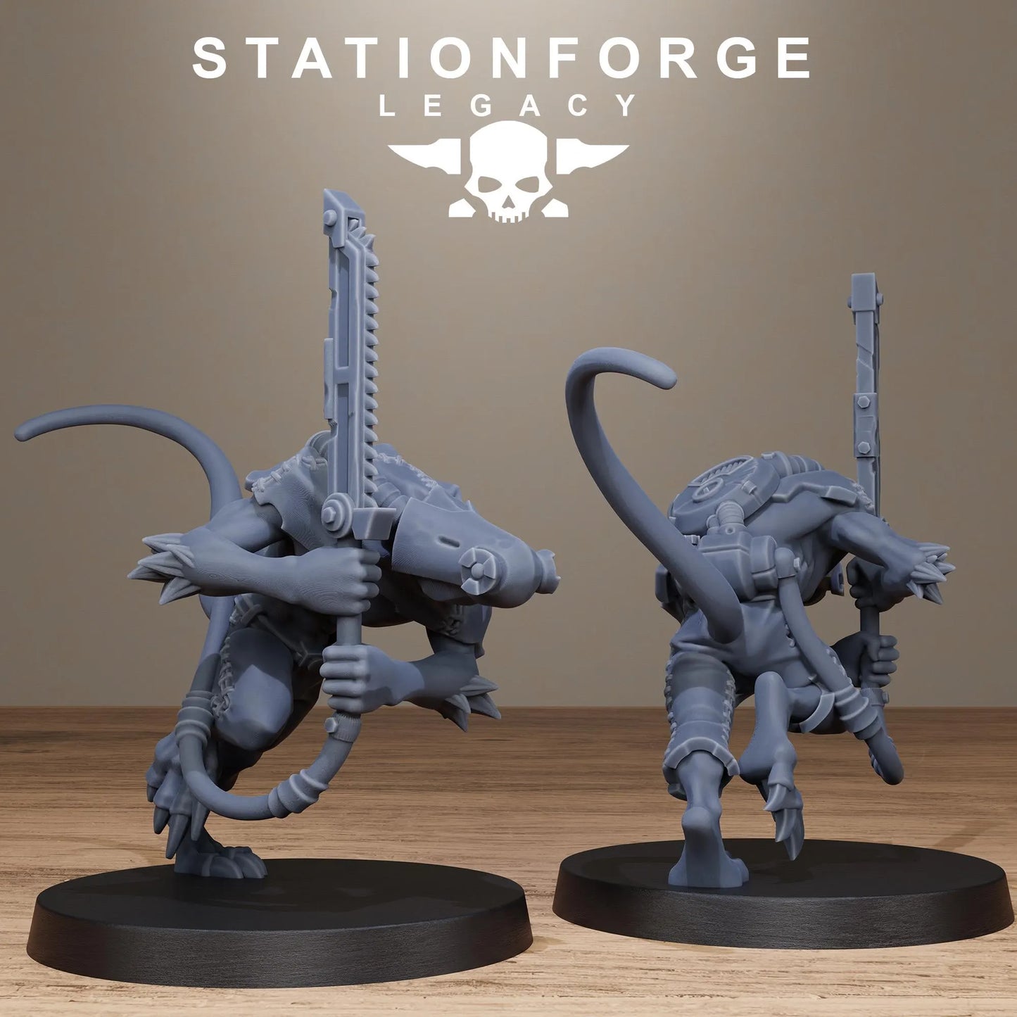 3D Printed Rotfang Infantry by Stationforge Legacy Miniatures