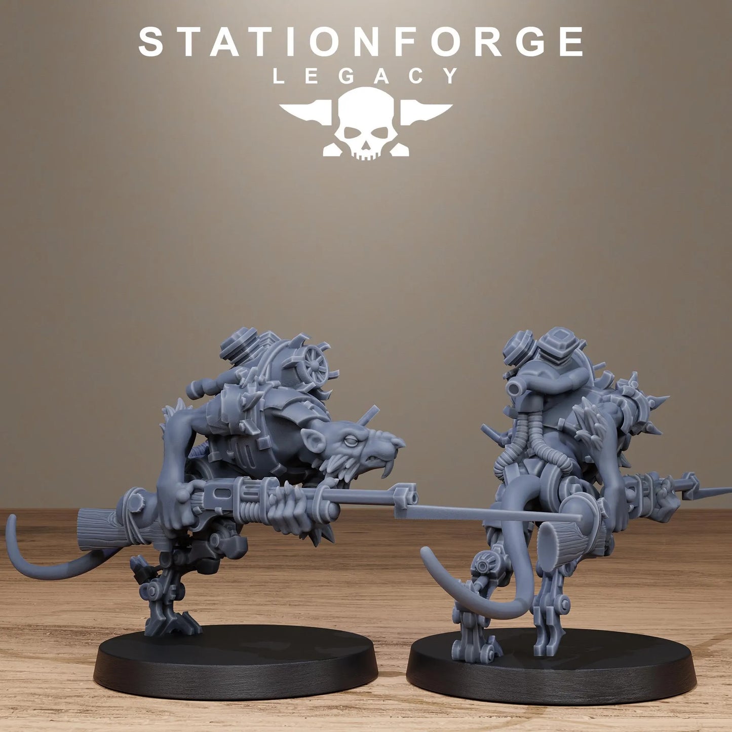 3D Printed Rotfang Infantry by Stationforge Legacy Miniatures