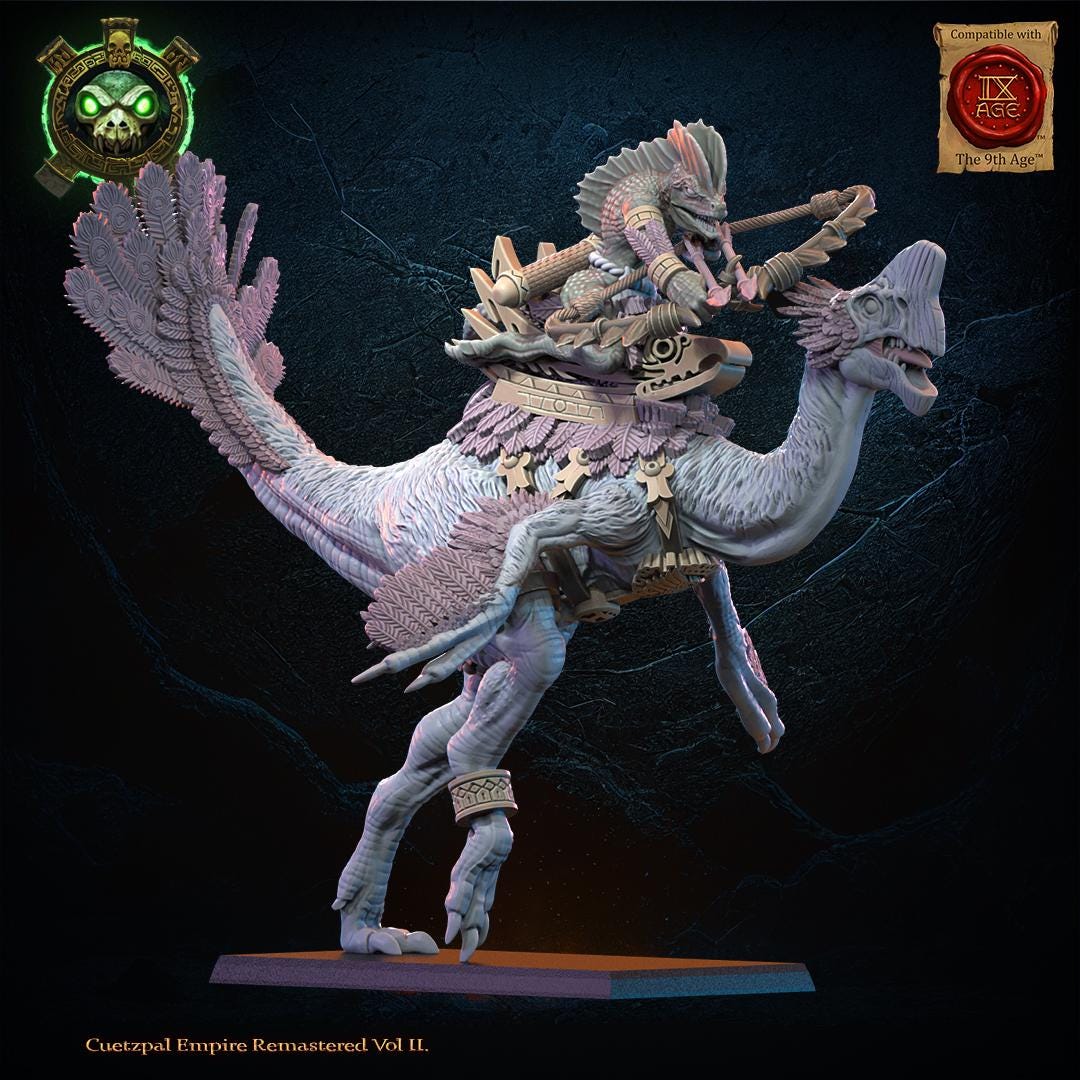 3d Printed Ceratomimus Bow Heroine by Lost Kingdom Miniatures