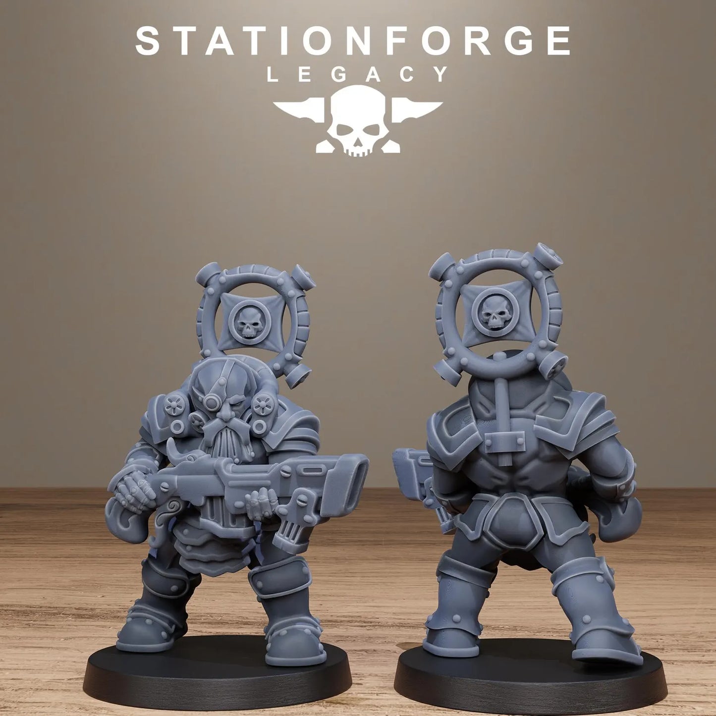 3D Printed Ironvale Dwarf Infantry by Stationforge Legacy Miniatures