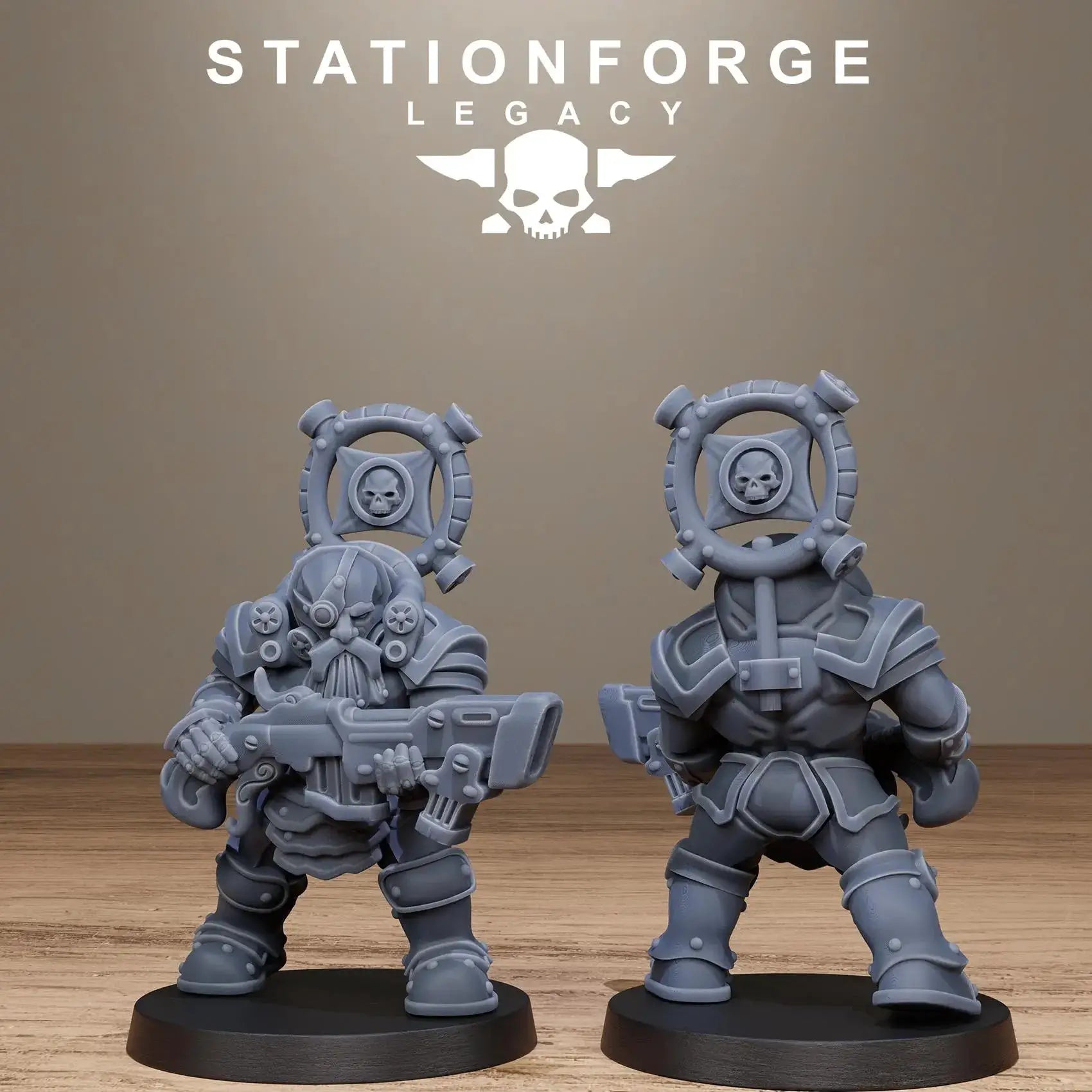 3D Printed Ironvale Dwarf Infantry by Stationforge Legacy Miniatures by Last Hope Miniatures