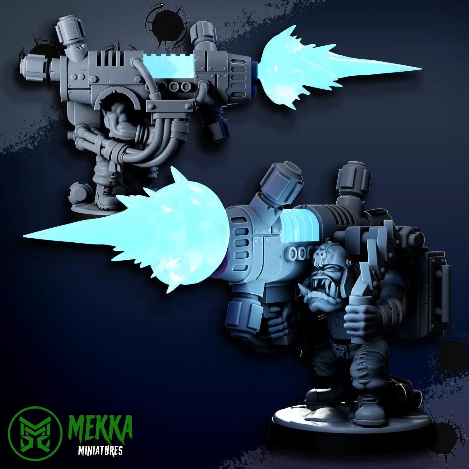 3d Printed Ork Plasma Shoota by Mekka Miniatures by Last Hope Miniatures