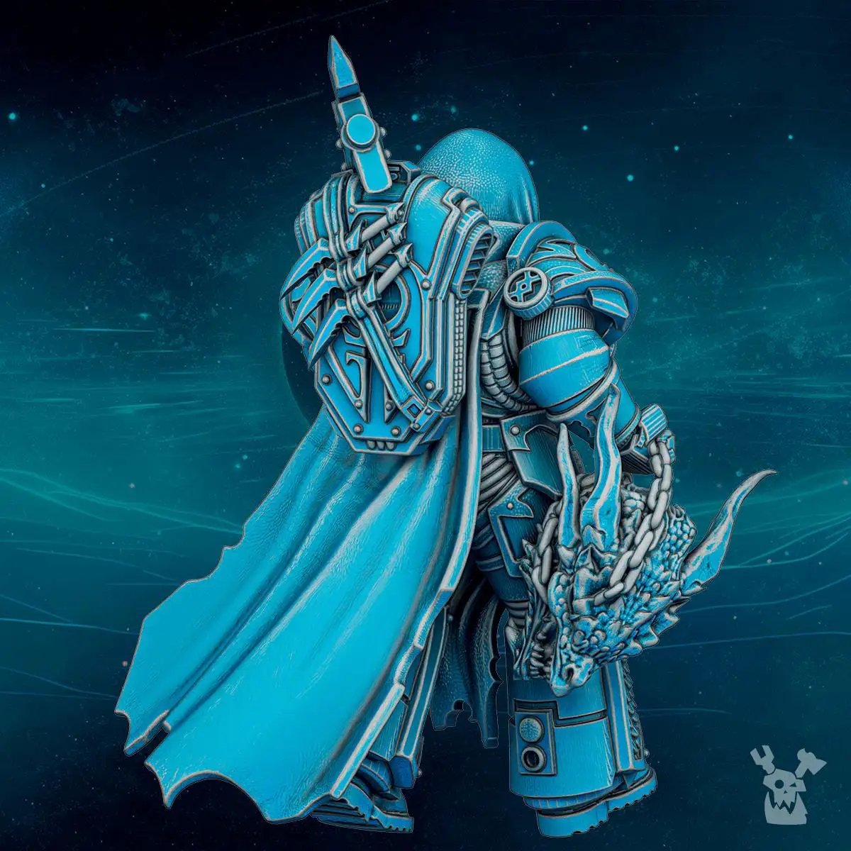 3D printed Scylla Beast Hunter miniature by Last Hope Miniatures for DakkaDakka Miniatures, featuring detailed fantasy creature design.