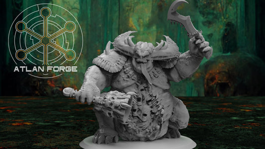 3d Printed Archdemon of Plague by Atlan Forge Miniatures