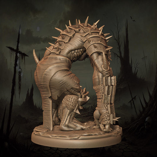 3D Printed Bonecrusher Troll by Monolith Arts