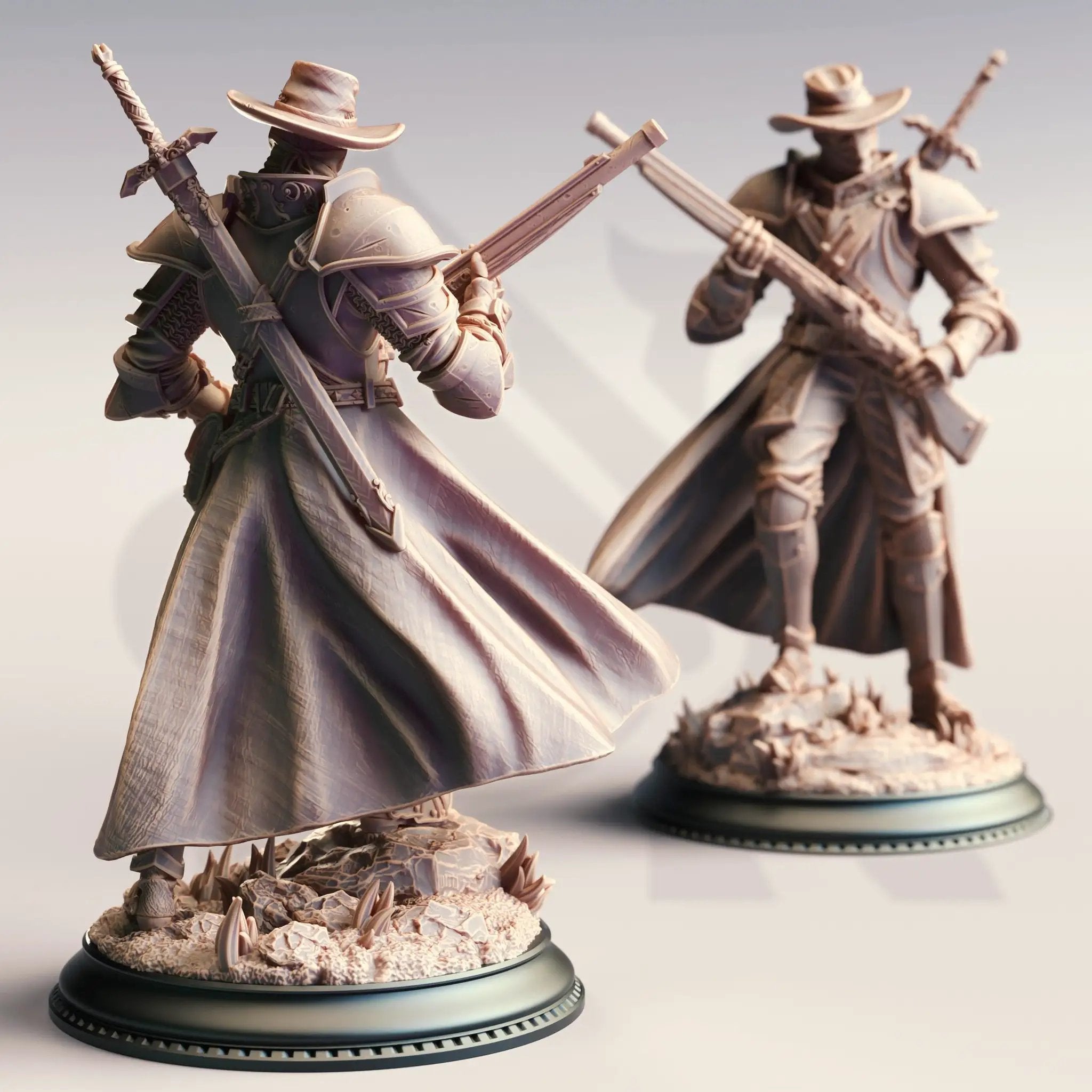 3D Printed Inquisition Gunslinger by DM Stash by Last Hope Miniatures