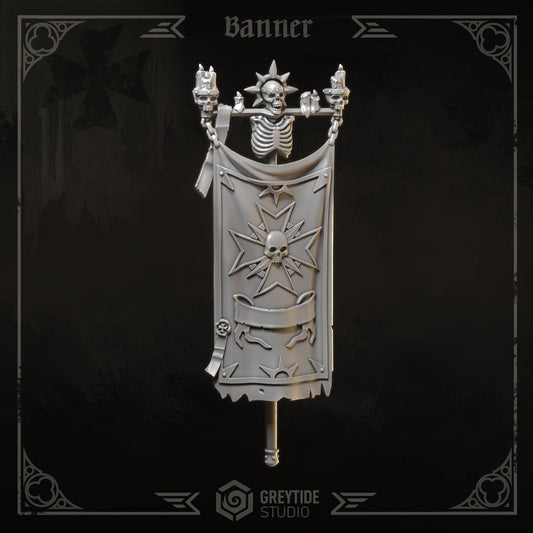 3d Printed Eternal Crusader Banners by Greytide Studio