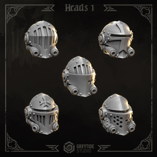 3d Printed Eternal Crusader Heads Upgrade Kit by Greytide Studio