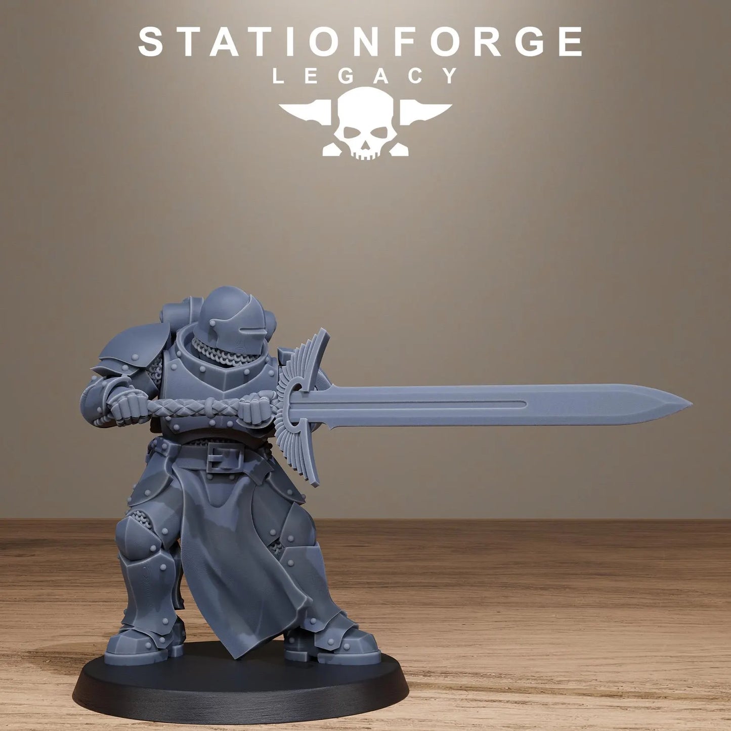 3D Printed Solaris Greatswordsmen by Stationforge Miniatures