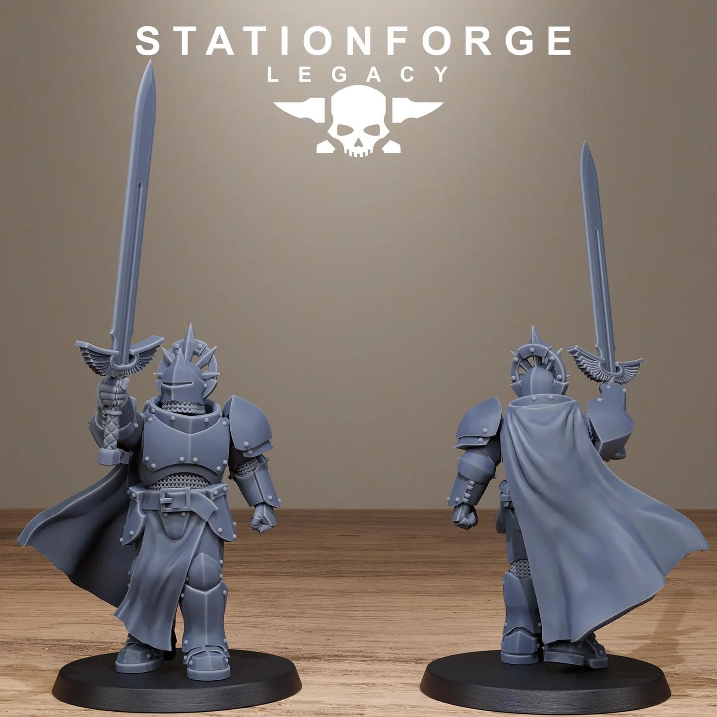 3D Printed Solaris Greatswordsmen by Stationforge Miniatures