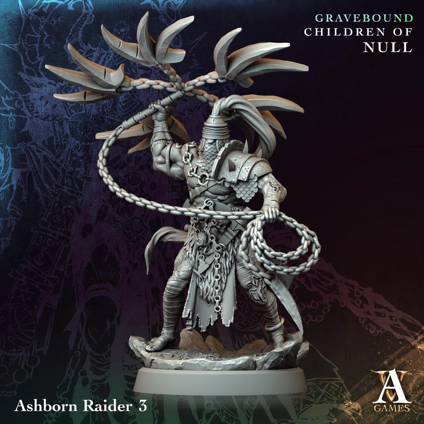 3D Printed Ashborn Raiders by Archvillain Games