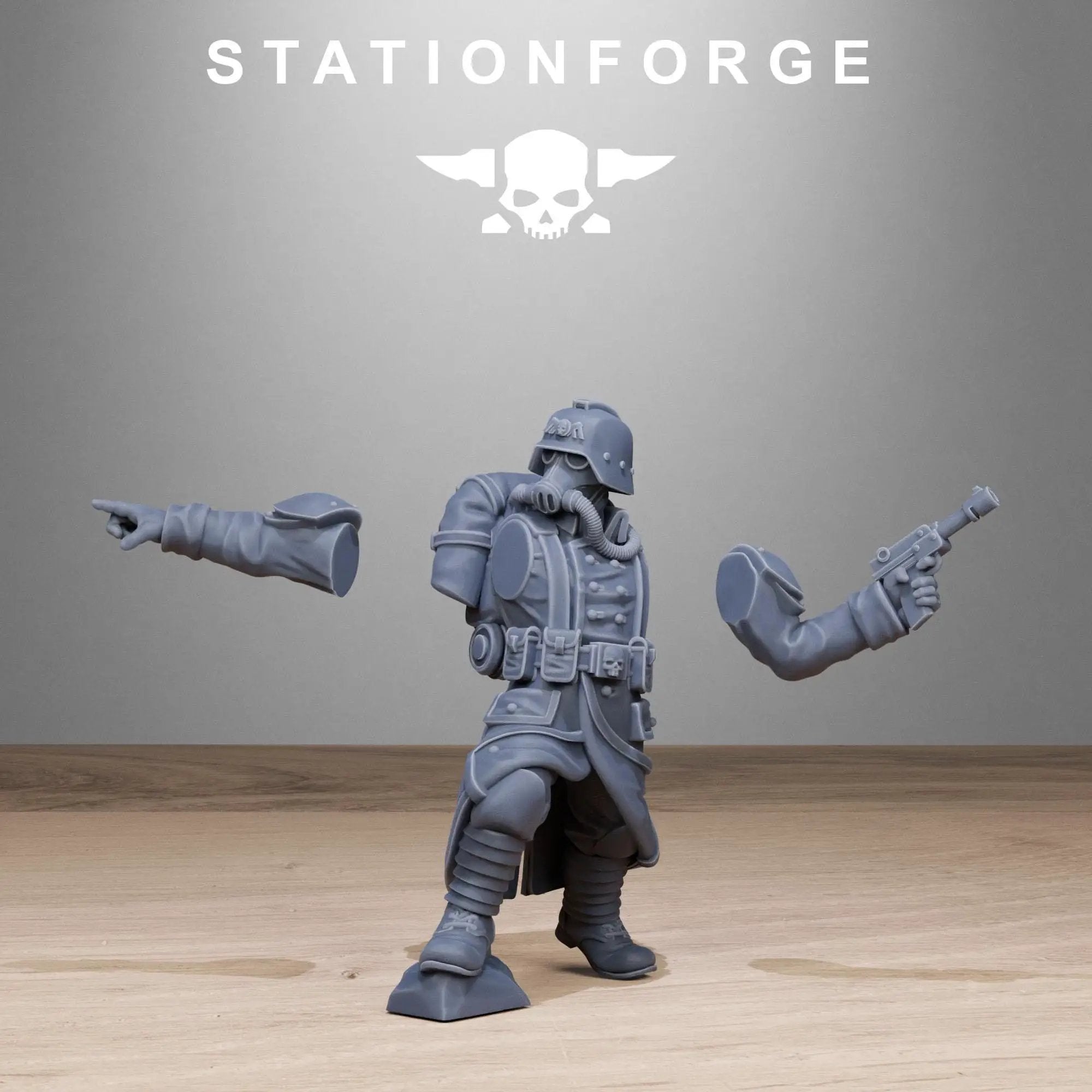 3D Printed GrimGuard Rocketeers by StationForge Miniatures by Last Hope Miniatures