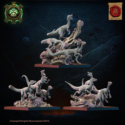 3d Printed Compsognathus Swarm by Lost Kingdom Miniatures