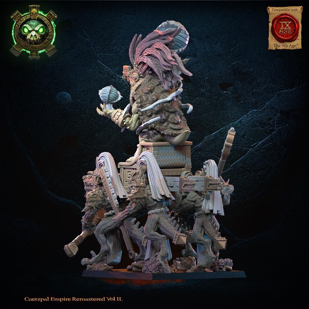 3d Printed Tezcatlipoca, The Living God by Lost Kingdom Miniatures