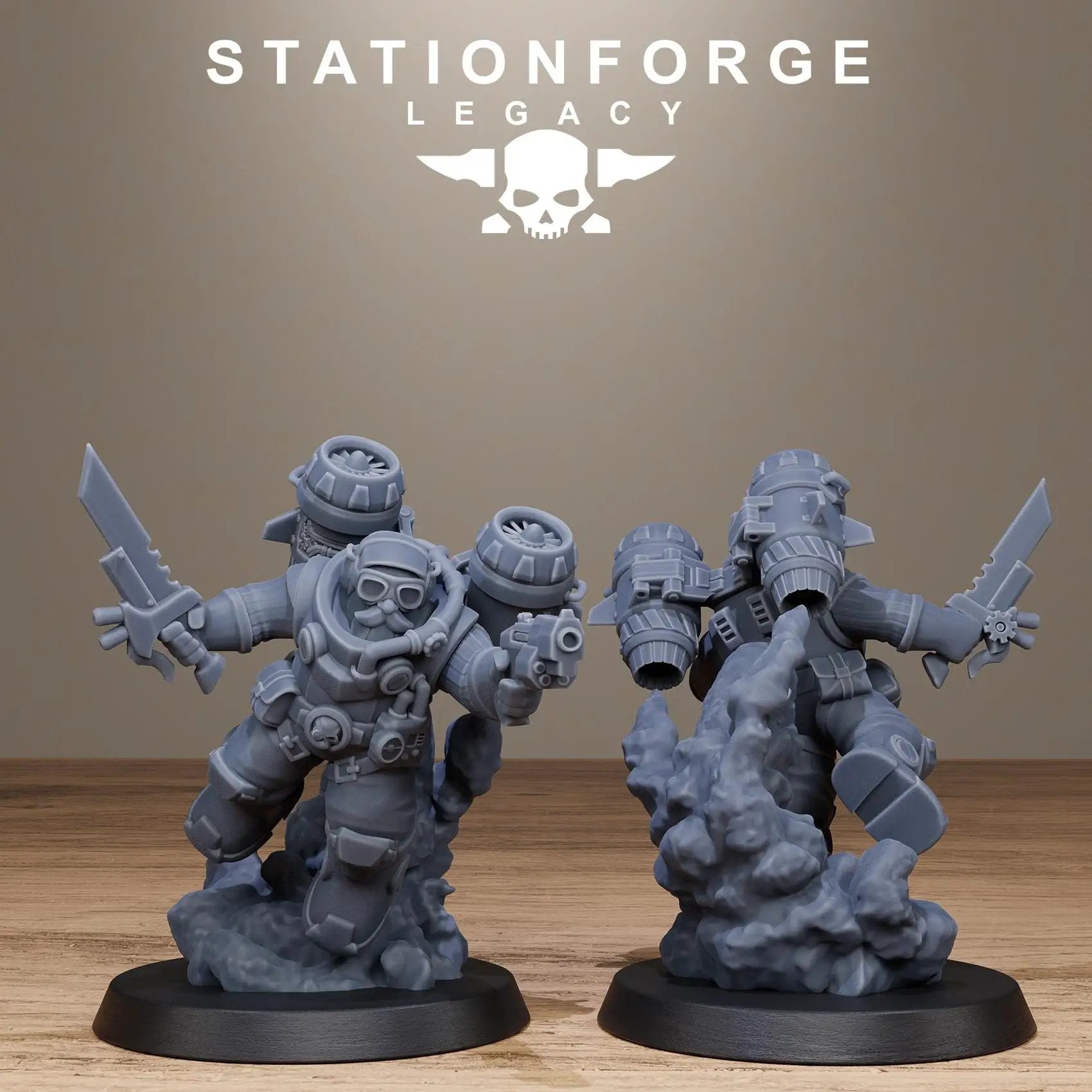 3D Printed Ironvale Skyreapers by StationForge Miniatures by Last Hope Miniatures