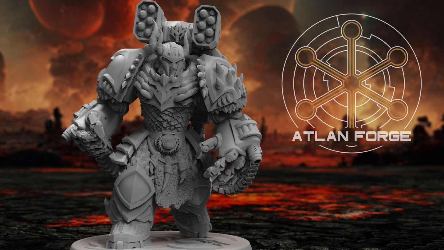 3d Printed Dragon Aegis Incandescents x3 by Atlan Forge Miniatures