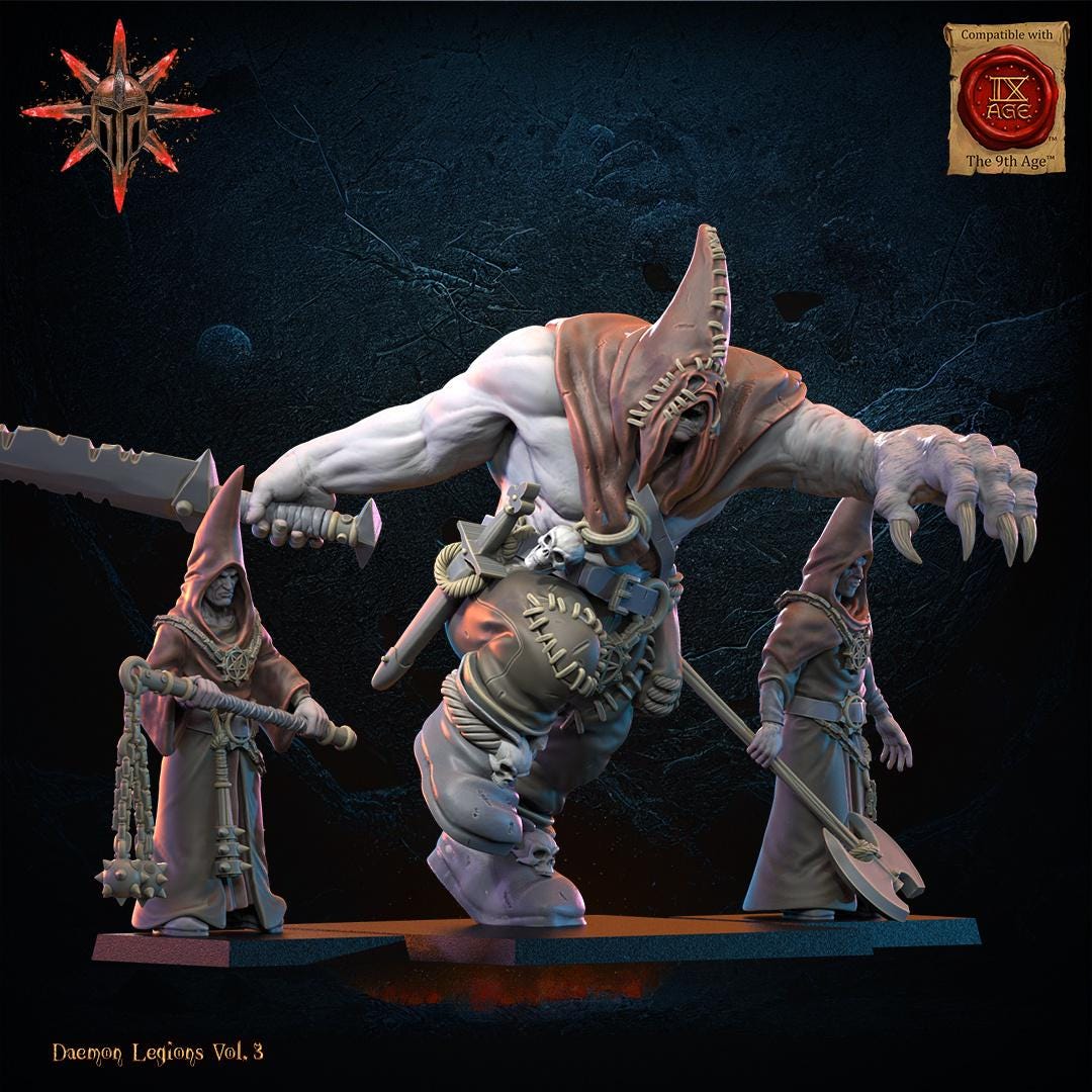 3D Printed Blessed and Archcultists by Lost Kingdom Miniatures