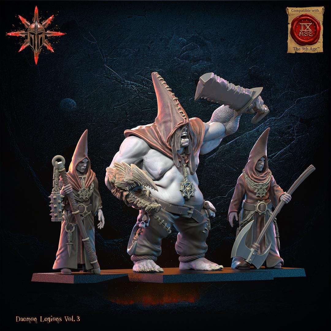 3D Printed Blessed and Archcultists by Lost Kingdom Miniatures