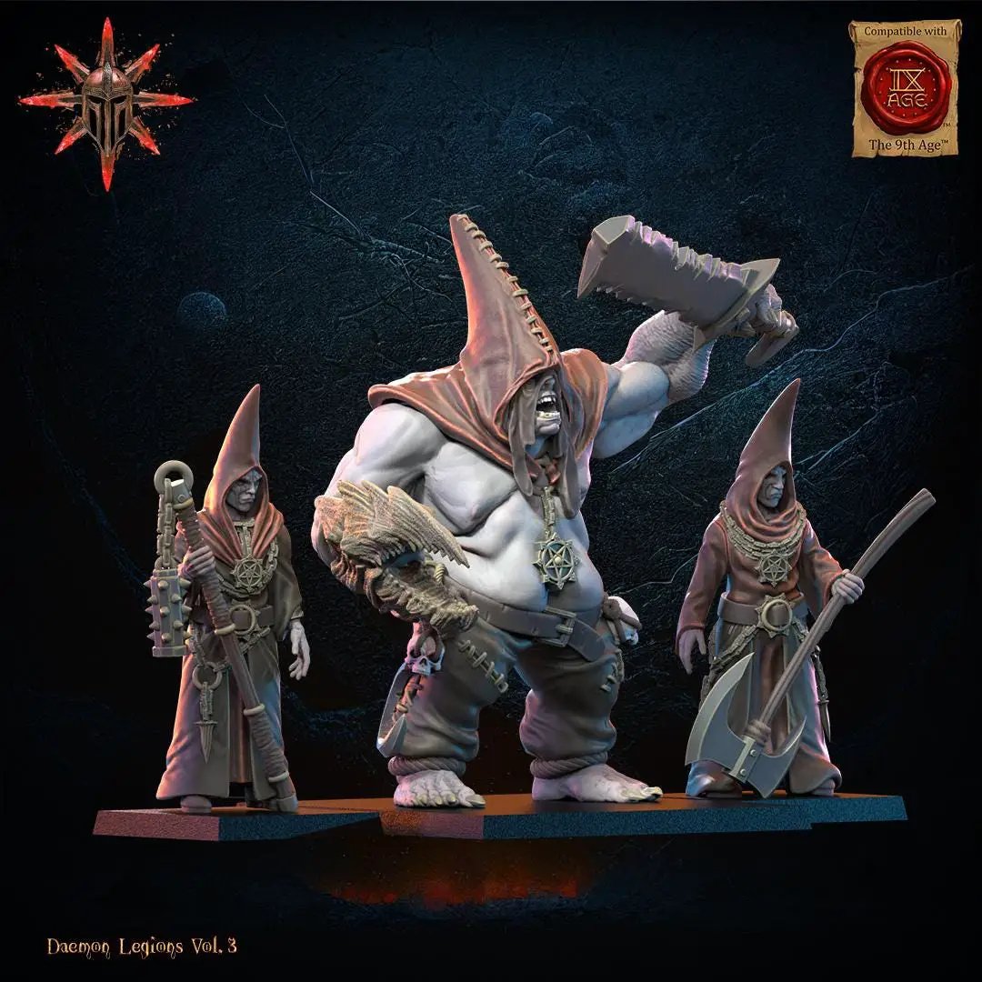 3D Printed Blessed and Archcultists by Lost Kingdom Miniatures by Last Hope Miniatures