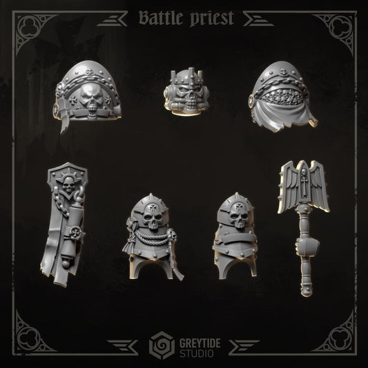 3d Printed Eternal Crusader Battle Priest Upgrade Kit by Greytide Studio