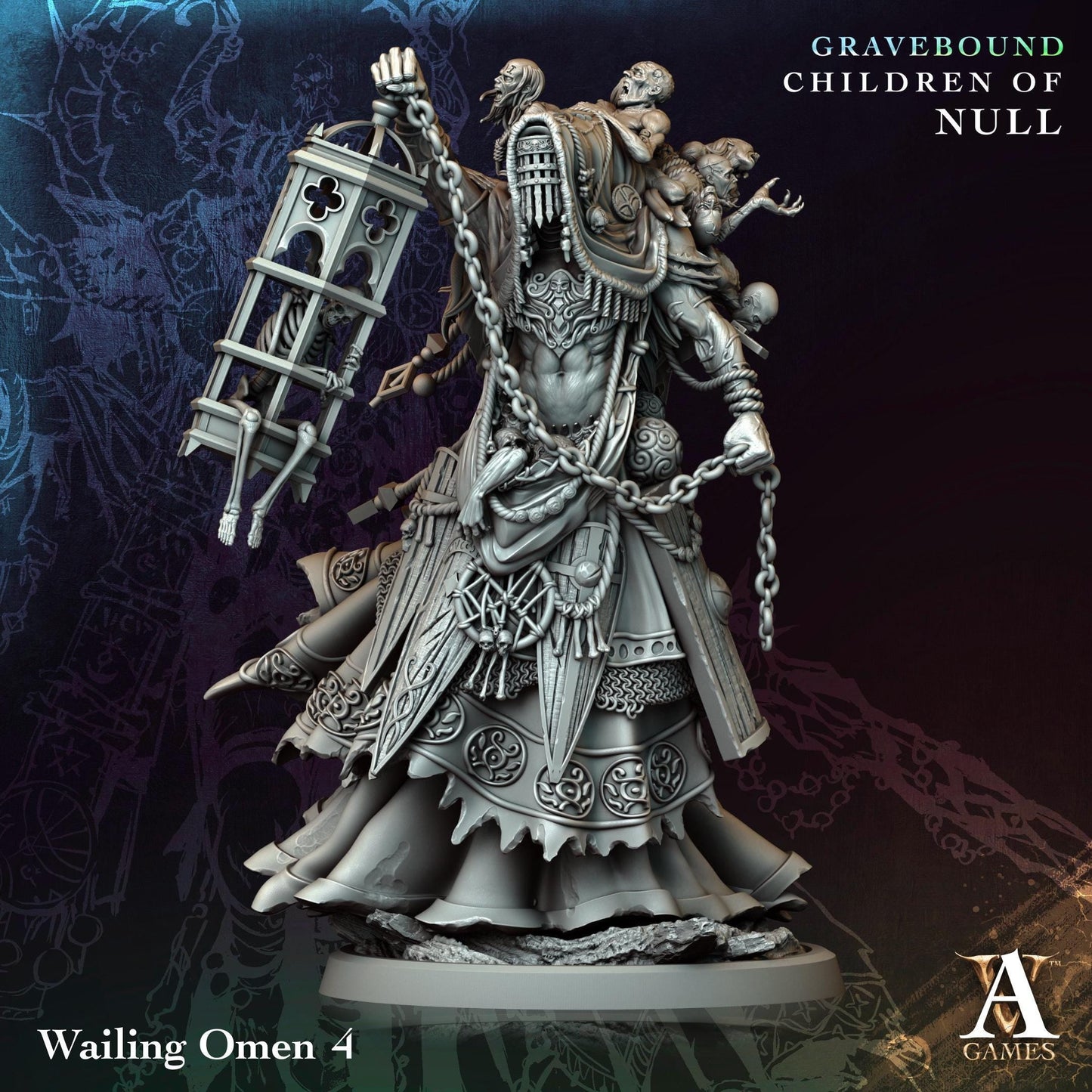 3D Printed Wailing Omens by Archvillain Games