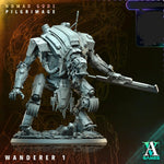 3D Printed Archimandrite Wanderer, Giant Robot Walker by Archvillain Games by Last Hope Miniatures
