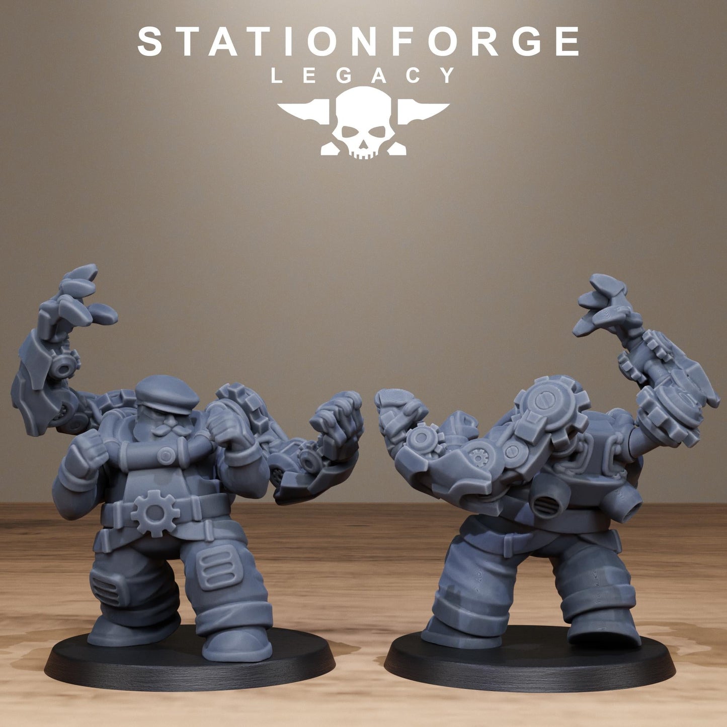3D Printed Ironvale Leaders by StationForge Miniatures