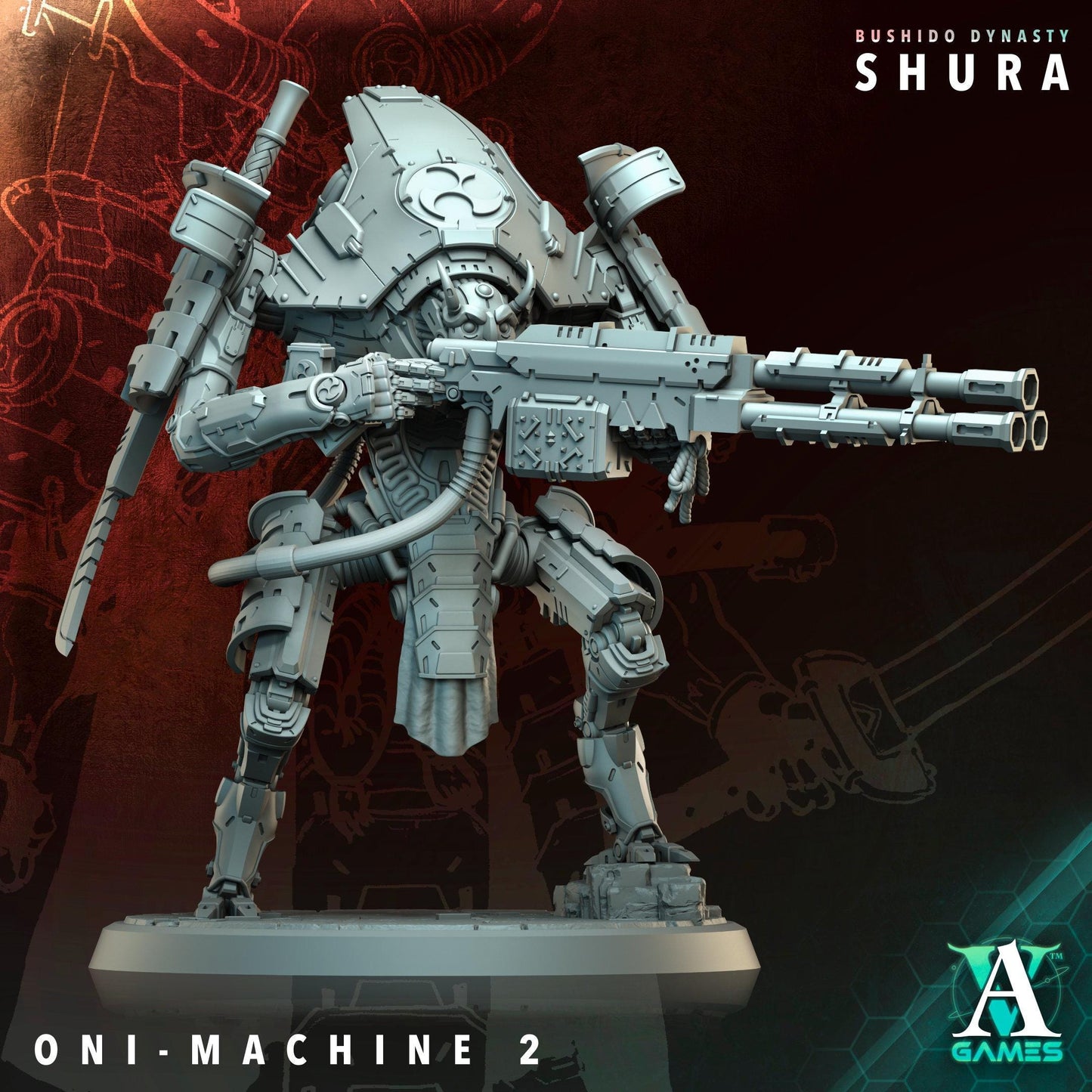 3D Printed Oni Machines by Archvillain Games