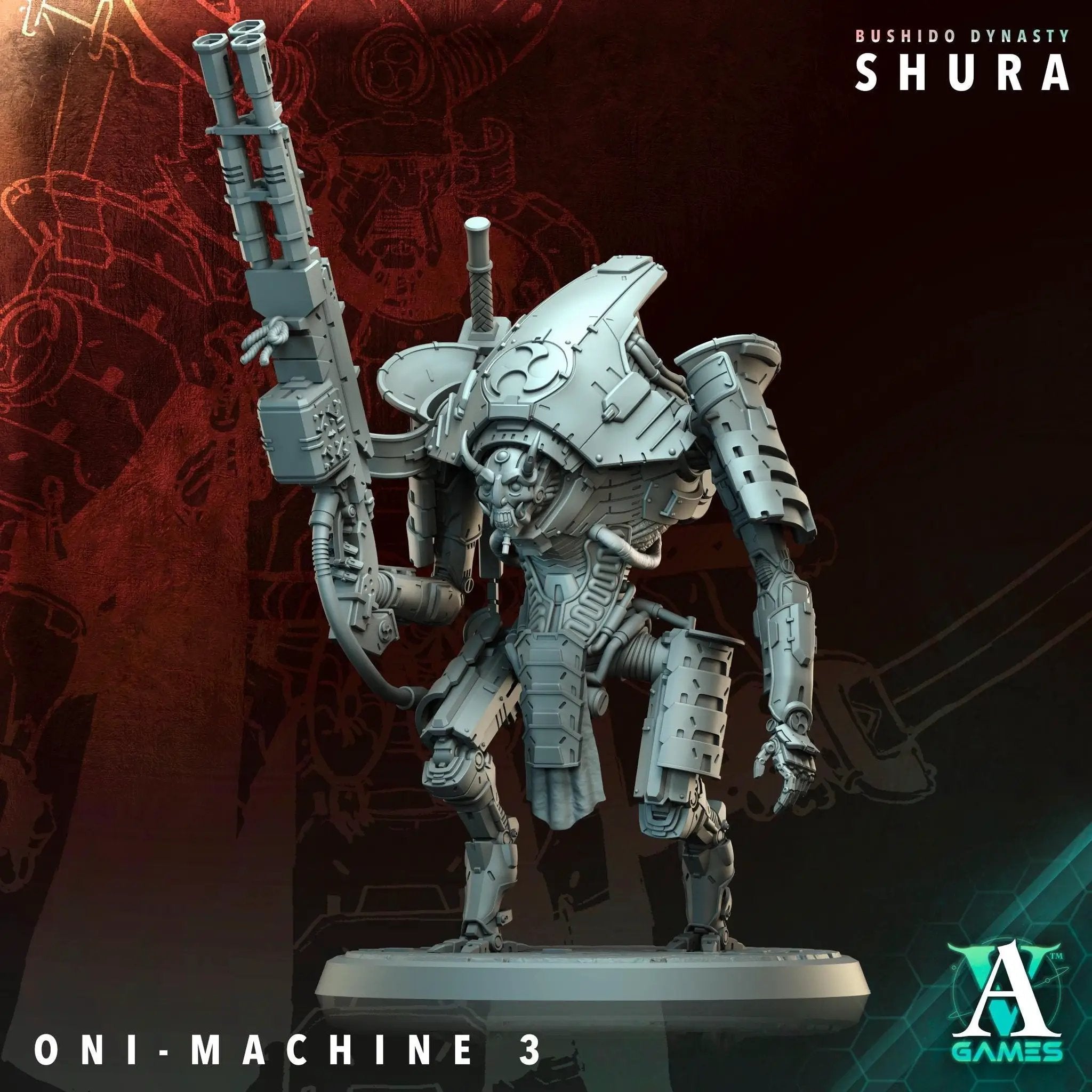 3D Printed Oni Machines by Archvillain Games by Last Hope Miniatures