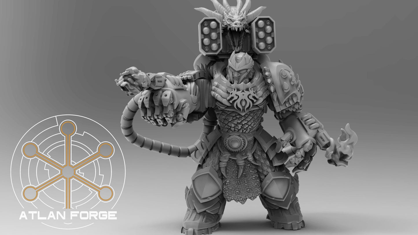 3d Printed Dragon Aegis Incandescents x3 by Atlan Forge Miniatures