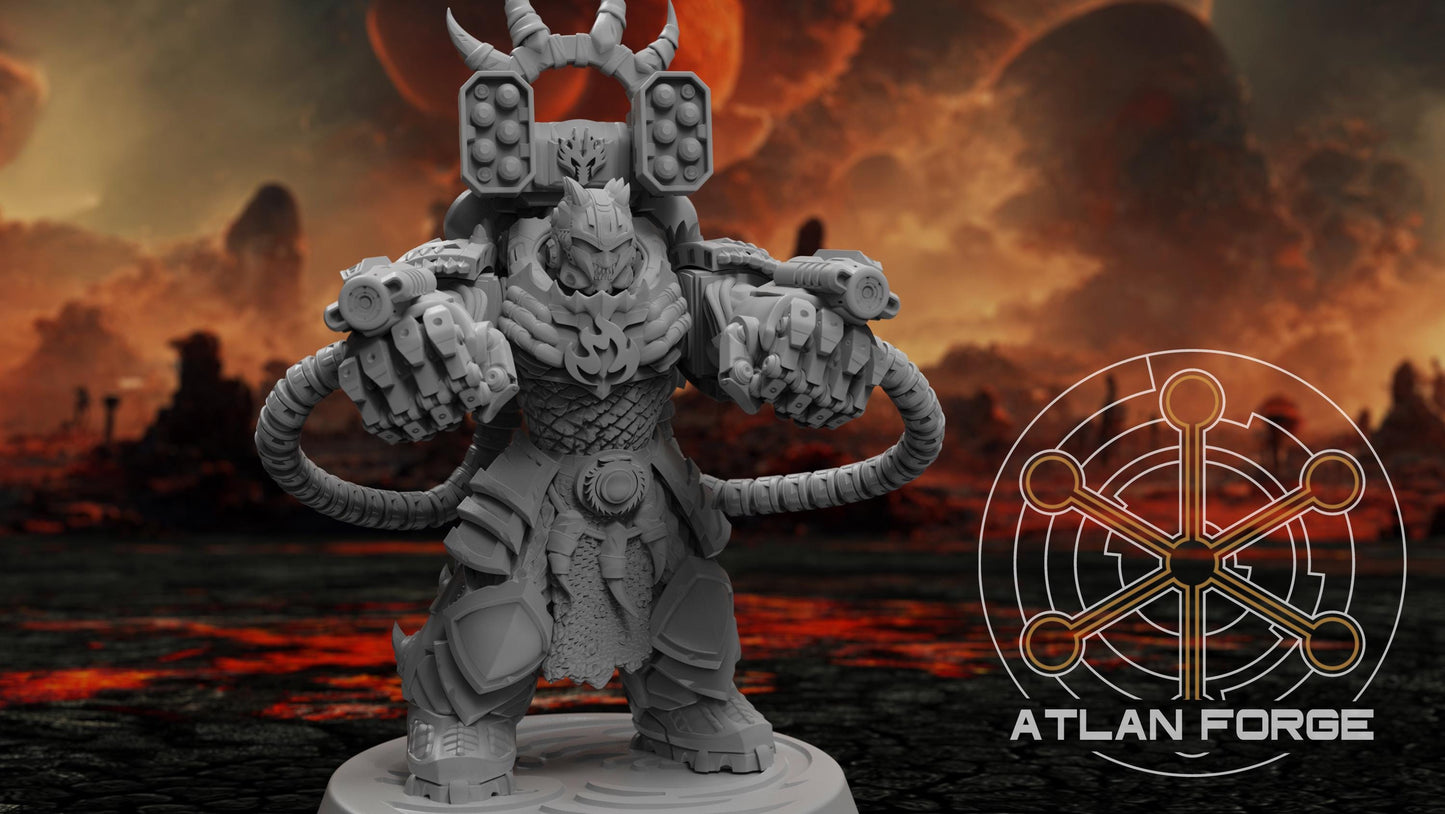 3d Printed Dragon Aegis Incandescents x3 by Atlan Forge Miniatures