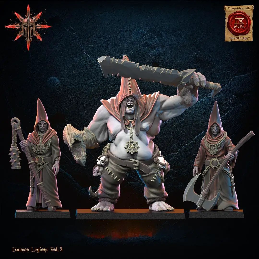 3D Printed Blessed and Archcultists by Lost Kingdom Miniatures by Last Hope Miniatures