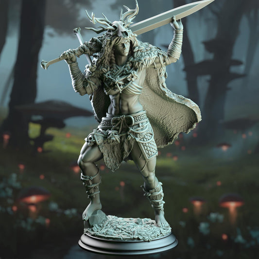 3D Printed Goliath Fey Barbarian by DM Stash