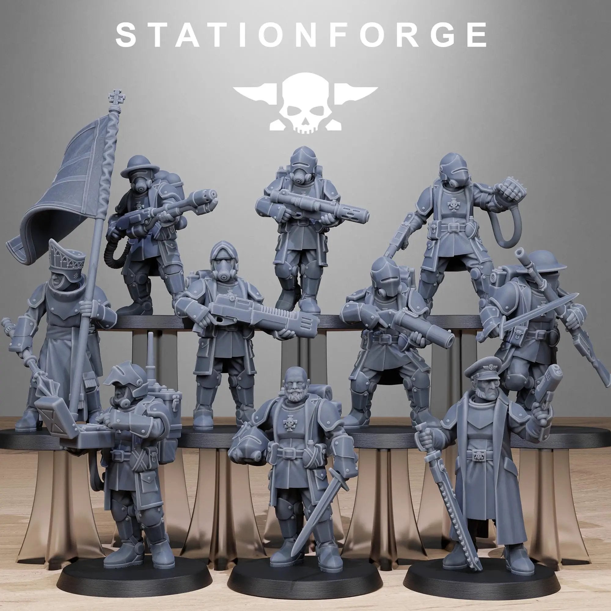 3D Printed Royal Guard Enforcers x10 by StationForge Miniatures by Last Hope Miniatures